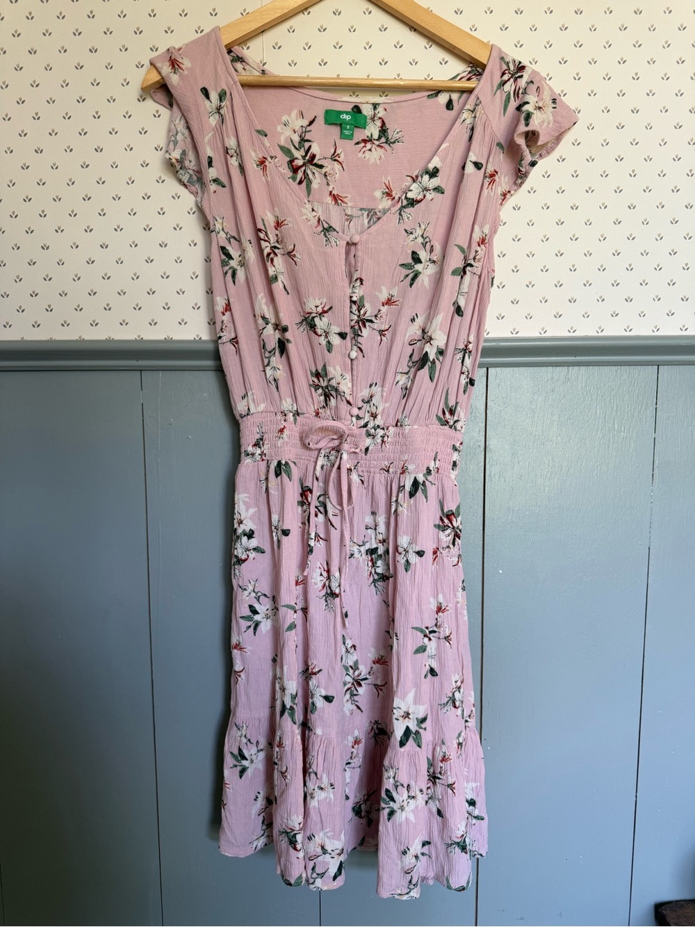 Dip Pink Floral Dress
